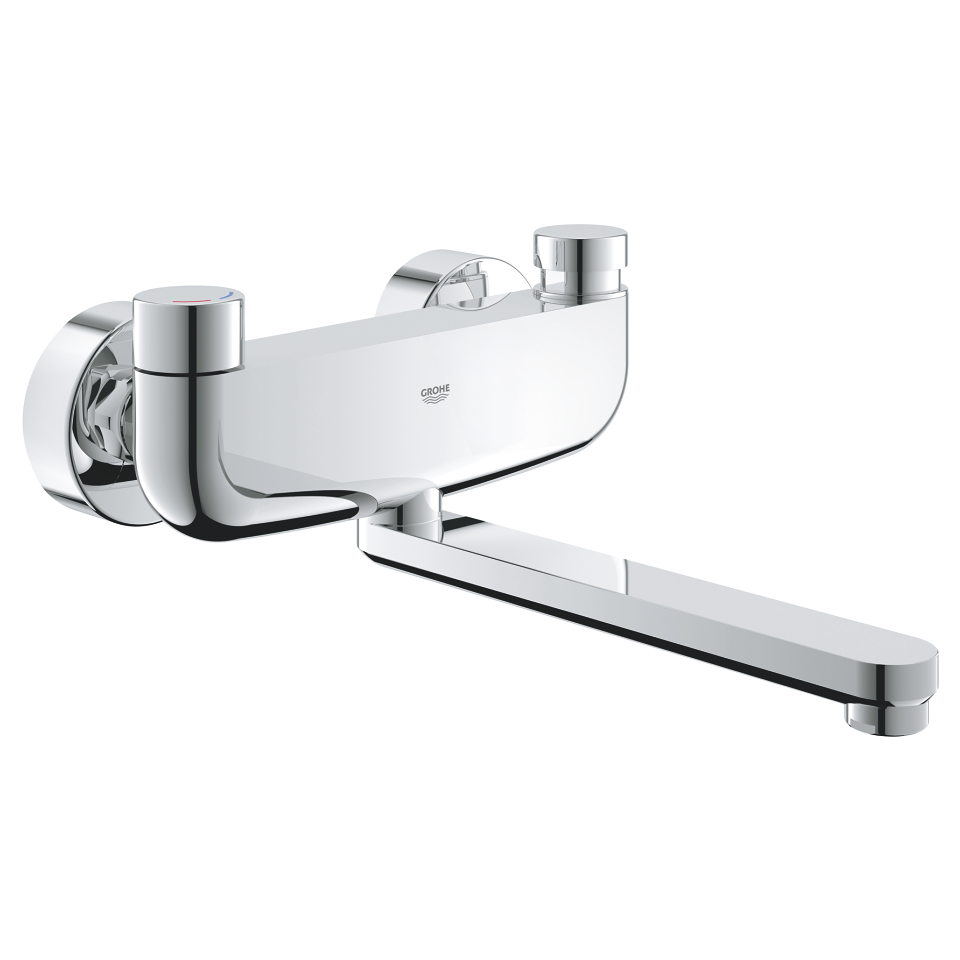 GROHE Eurosmart Cosmopolitan T Samouzávěrná umyvadlová baterie se směšovacím zařízením a nastavitelným omezovačem teploty Chrom #36319000