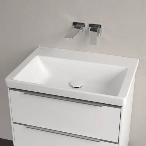 Obrázek VILLEROY BOCH Umyvadlo Subway 3.0, 650 x 470 x 165 mm, bílé Alpine CeramicPlus, bez přepadu #4A7068R1