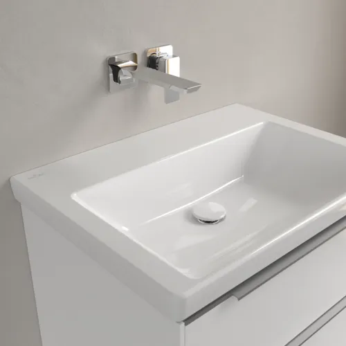 Obrázek VILLEROY BOCH Umyvadlo Subway 3.0, 650 x 470 x 165 mm, bílé Alpine CeramicPlus, bez přepadu #4A7068R1