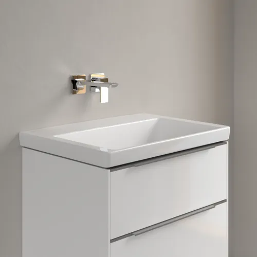 Obrázek VILLEROY BOCH Umyvadlo Subway 3.0, 650 x 470 x 165 mm, bílé Alpine CeramicPlus, bez přepadu #4A7068R1