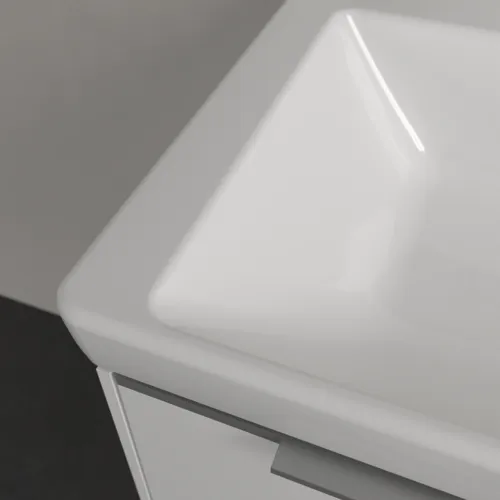 Obrázek VILLEROY BOCH Umyvadlo Subway 3.0, 650 x 470 x 165 mm, bílé Alpine CeramicPlus, bez přepadu #4A7068R1