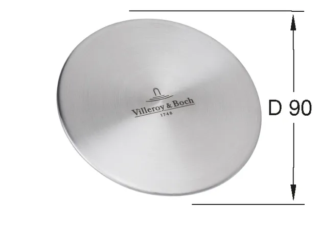 VILLEROY BOCH Příslušenství Víčko ventilu, nerezová ocel #962415LC