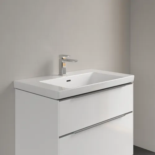 Obrázek VILLEROY BOCH Umyvadlo Subway 3.0, 800 x 470 x 165 mm, bílé Alpine CeramicPlus, s přepadem #4A7080R1