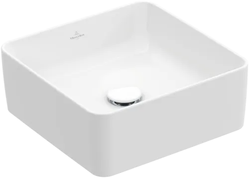 VILLEROY BOCH Collaro Umyvadlo na desku, 380 x 380 x 145 mm, bílá Alpine, bez přepadu #4A213801