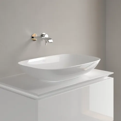 VILLEROY BOCH Loop & Friends Umyvadlo na desku, 620 x 420 x 120 mm, White Alpine CeramicPlus, bez přepadu #4A5001R1, obrázek 3