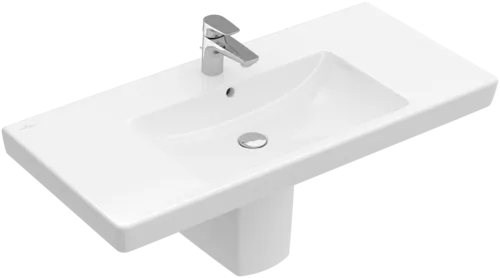 Obrázek VILLEROY BOCH Skříňkové umyvadlo Subway 2.0, 1000 x 480 x 180 mm, bílá alpská, s přepadem #7175A001