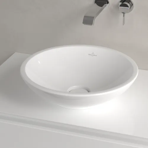 VILLEROY BOCH Umyvadlo na desku Loop & Friends, 430 x 430 x 120 mm, bílá Alpine CeramicPlus, s přepadem #514400R1, obrázek 4