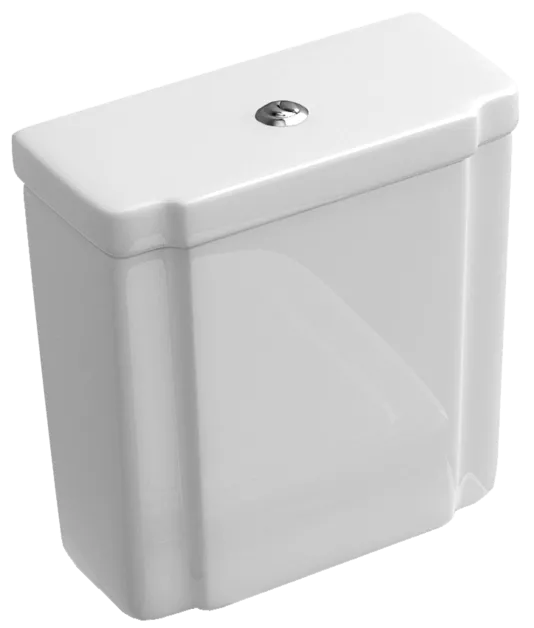 VILLEROY BOCH Splachovací nádržka Hommage, přívod z boku nebo zezadu, White Alpine CeramicPlus #772116R1