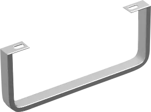 VILLEROY BOCH Držák ručníků Subway 2.0, 235 x 20 x 95 mm, nerezová ocel, leštěný do vysokého lesku #808923D7