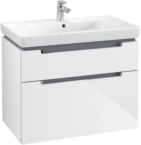 Obrázek VILLEROY BOCH Subway 2.0 Vanity unit, 2 zásuvky, 787 x 590 x 449 mm, lesklá bílá #A91410DH