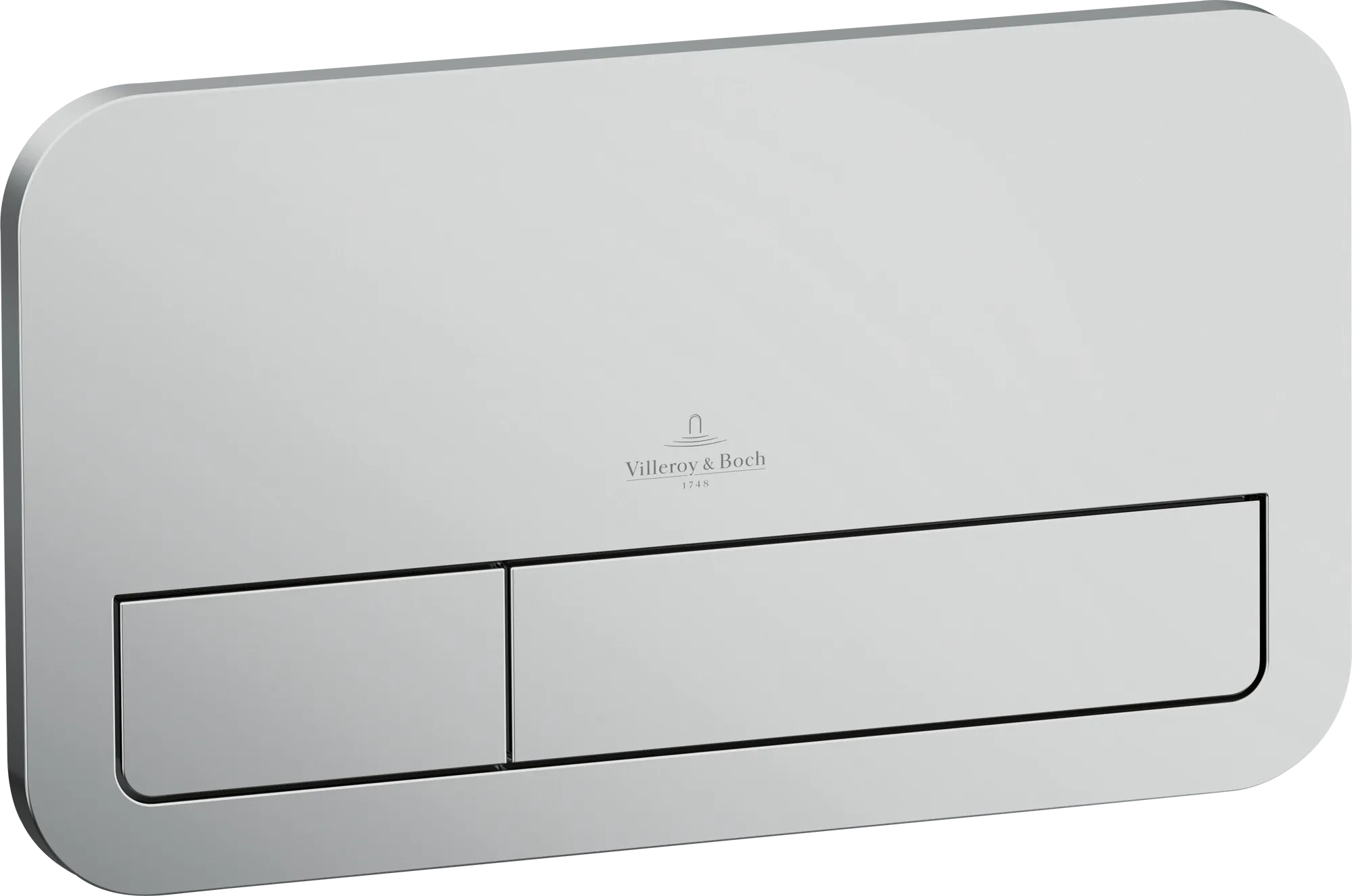 Зображення з  VILLEROY BOCH Instalační systémy ViConnect WC ovládací deska 200S, 2-splachovací, matný chrom #92249069