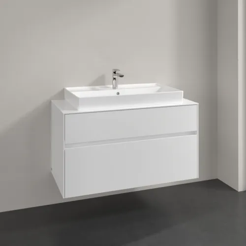 Obrázek V&B COLLARO skříňka pod umyvadlo 1000x548x500mm #C02000DH - whitte glossy