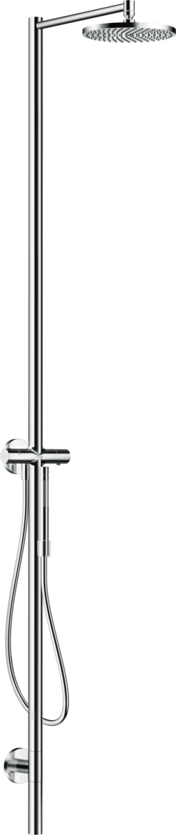 HANSGROHE AXOR Starck Sprchový sloup s termostatem a horní sprchou 240 1jet, použití v interiéru #12672000 - chrom