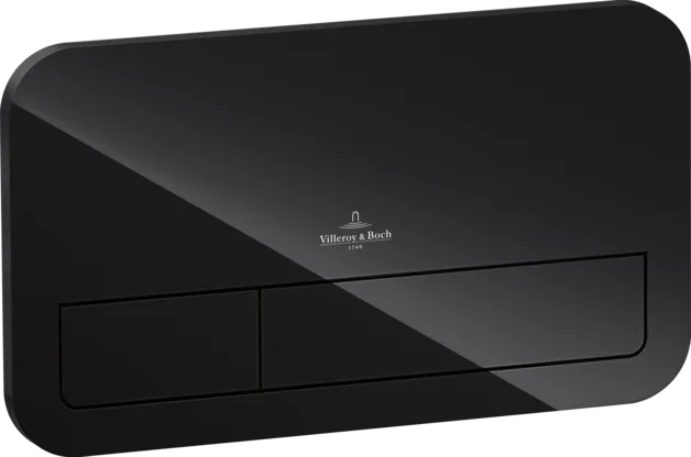 VILLEROY BOCH Instalační systémy ViConnect Záchodová deska 200G LED, s osvětlením, 2-zápustná, černé lesklé sklo #921843RB
