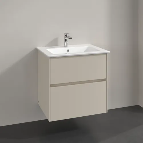 Obrázek V&B Collaro skříňka pod umyvadlo, 2 výsuvy, 611x610x480mm #C14300VN - Cashmere Grey