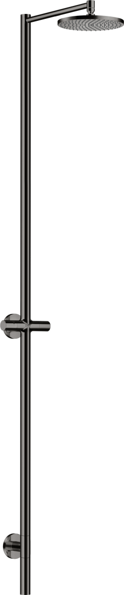 HANSGROHE AXOR Starck Nature sprchový sloup s horní sprchou 240 1jet bez ruční sprchy #12671330 - leštěný černý chrom