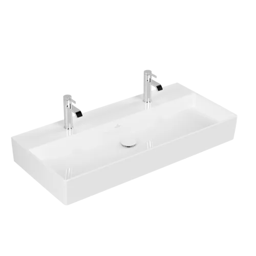 V&B Memento 2.0 dvojumyvadlo nábytkové 1000x470mm #4A221KR1 - bílá+CP