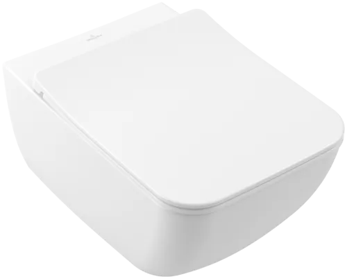 VILLEROY BOCH Venticello Oplachovací klozet bez okrajů, závěsný, Stone White CeramicPlus 4611R0RW