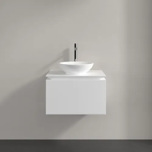 VILLEROY BOCH Legato toaletní skříňka, 1 zásuvka, 600 x 380 x 500 mm, bílá matná / bílá matná #B56700MS, obrázek 3