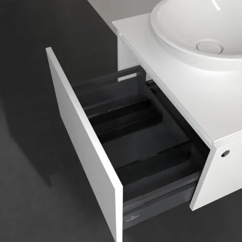VILLEROY BOCH Legato toaletní skříňka, 1 zásuvka, 600 x 380 x 500 mm, bílá matná / bílá matná #B56700MS, obrázek 6
