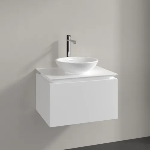 VILLEROY BOCH Legato toaletní skříňka, 1 zásuvka, 600 x 380 x 500 mm, bílá matná / bílá matná #B56700MS, obrázek 2