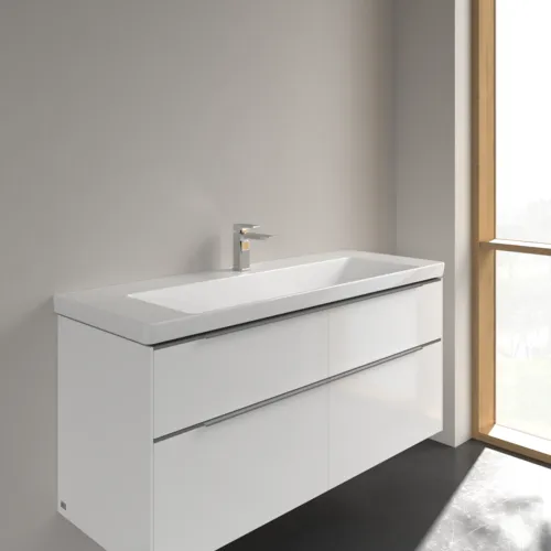 VILLEROY BOCH Skříňkové umyvadlo Subway 3.0, 1300 x 470 x 170 mm, bílé Alpine CeramicPlus, bez přepadu #4A70D2R1, obrázek 2