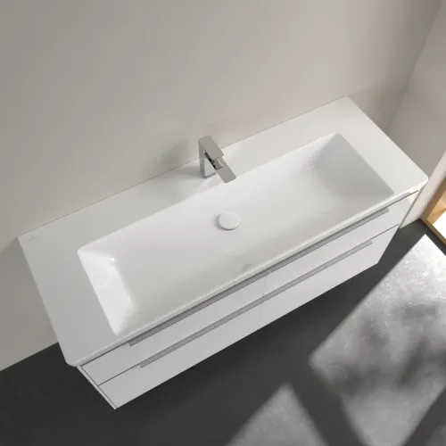 VILLEROY BOCH Skříňkové umyvadlo Subway 3.0, 1300 x 470 x 170 mm, bílé Alpine CeramicPlus, bez přepadu #4A70D2R1, obrázek 4
