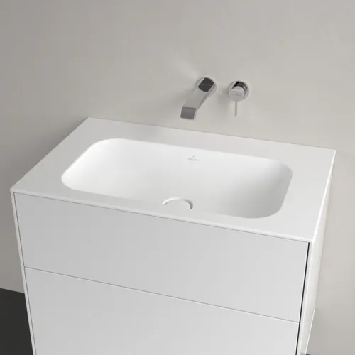 VILLEROY BOCH Umyvadlo na skříňku Finion, 800 x 500 x 160 mm, Stone White CeramicPlus, bez přepadu, neleštěné #416483RW, obrázek 3