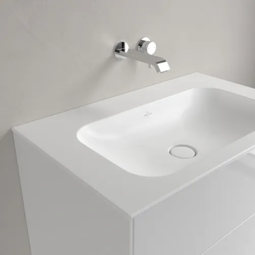 VILLEROY BOCH Umyvadlo na skříňku Finion, 800 x 500 x 160 mm, Stone White CeramicPlus, bez přepadu, neleštěné #416483RW, obrázek 6