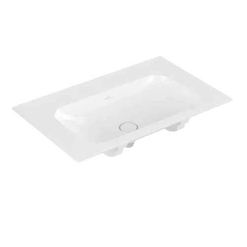 VILLEROY BOCH Umyvadlo na skříňku Finion, 800 x 500 x 160 mm, Stone White CeramicPlus, bez přepadu, neleštěné #416483RW