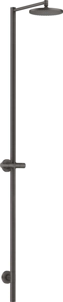 HANSGROHE AXOR Starck Sprchový sloup Nature s horní sprchou 240 1jet bez ruční sprchy, venkovní použití #12671340 - kartáčovaný černý chrom