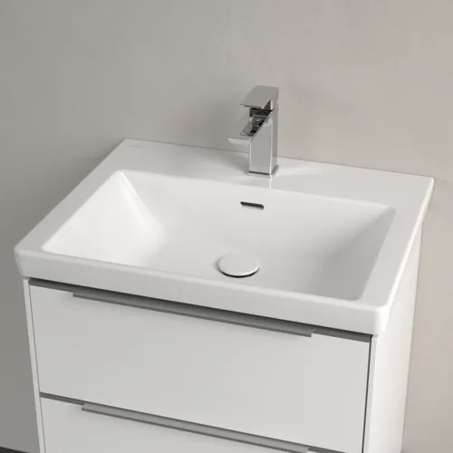 Obrázek VILLEROY BOCH Umyvadlo Subway 3.0, 600 x 470 x 165 mm, bílé Alpine, s přepadem #4A706001