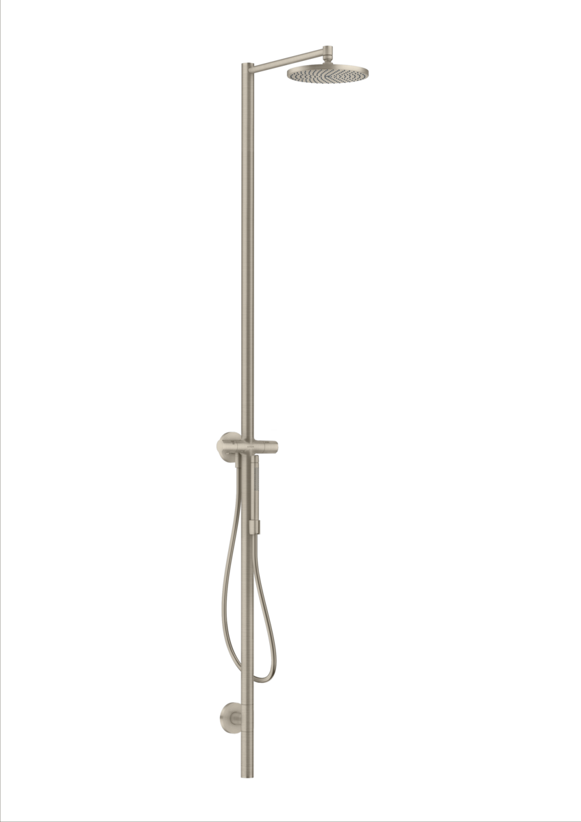 HANSGROHE AXOR Starck Nature sprchový sloup s horní sprchou 240 1jet #12670820 - kartáčovaný nikl