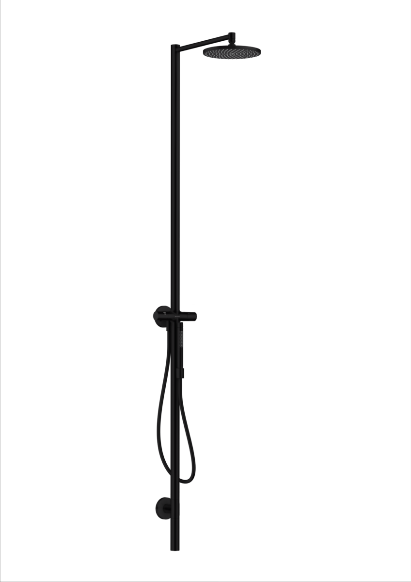 HANSGROHE AXOR Starck Sprchový sloup Nature s horní sprchou 240 1jet, venkovní použití #12670670 - matná černá