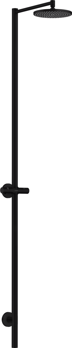 HANSGROHE AXOR Starck Sprchový sloup Nature s horní sprchou 240 1jet bez ruční sprchy, venkovní použití #12671670 - matná černá