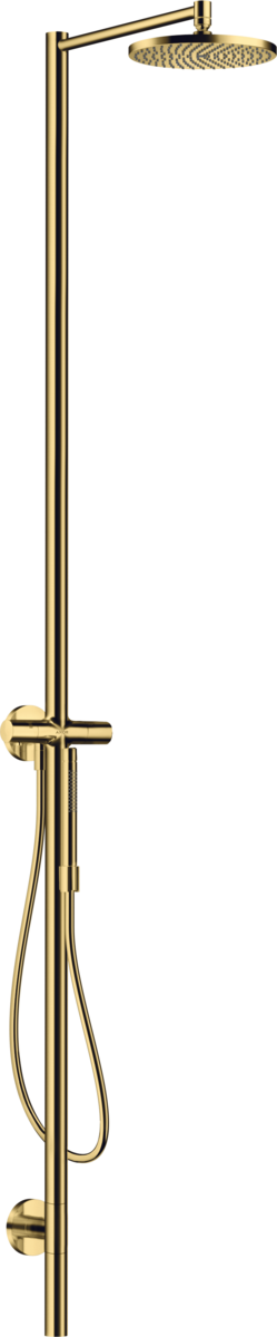 HANSGROHE AXOR Starck Nature sprchový sloup s horní sprchou 240 1jet #12670990 - Polished Gold Optic