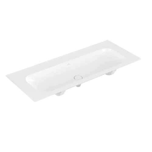 VILLEROY BOCH Umyvadlo na skříňku Finion, 1200 x 500 x 160 mm, Stone White CeramicPlus, bez přepadu, neleštěné #4164C3RW