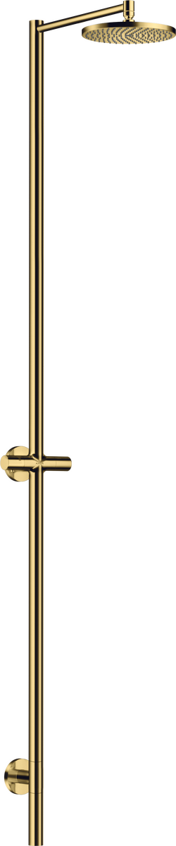 HANSGROHE AXOR Starck Nature sprchový sloup s horní sprchou 240 1jet bez ruční sprchy #12671990 - Polished Gold Optic