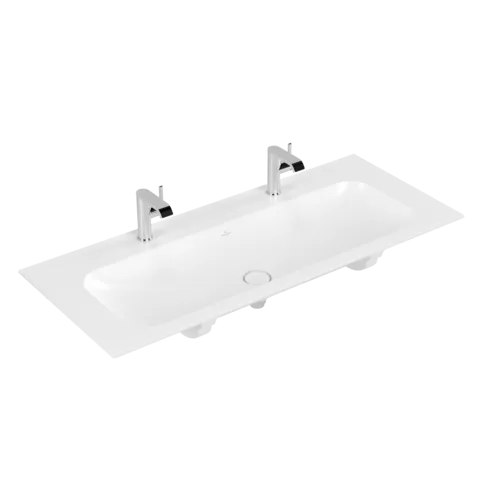 VILLEROY BOCH Umyvadlo na skříňku Finion, 1200 x 500 x 160 mm, Stone White CeramicPlus, bez přepadu, neleštěné #4164C1RW