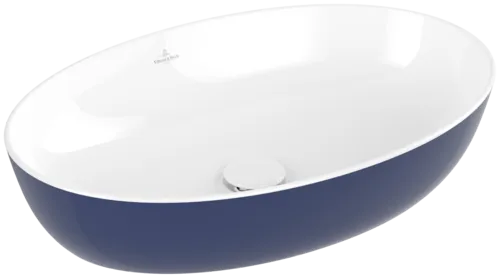 VILLEROY BOCH Umyvadlo na desku Artis, 610 x 410 x 130 mm, Deep Ocean, bez přepadu #419861BCS4