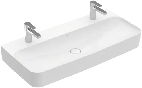 VILLEROY BOCH Umyvadlo Finion, 1000 x 470 x 165 mm, bílé Alpine CeramicPlus, bez přepadu #4168A1R1