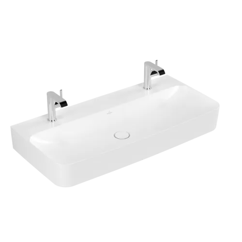 VILLEROY BOCH Umyvadlo Finion, 1000 x 470 x 165 mm, Stone White CeramicPlus, bez přepadu, leštěné #41681LRW