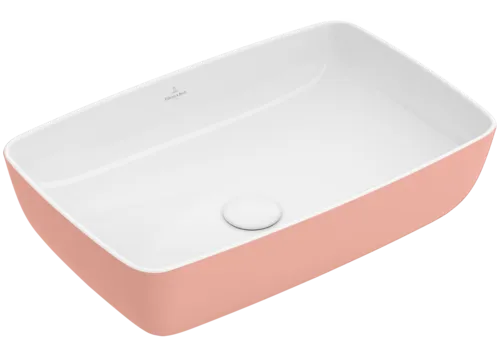 VILLEROY BOCH Umyvadlo na desku Artis, 580 x 385 x 130 mm, Powder, bez přepadu #417258BCT0