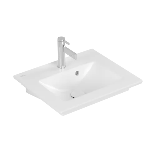 VILLEROY BOCH Umyvadlo Venticello, 500 x 420 x 150 mm, Stone White CeramicPlus, s přepadem #412450RW