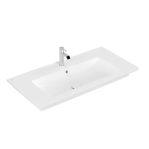 VILLEROY BOCH Umyvadlo na skříňku Venticello, 1000 x 500 x 170 mm, Stone White CeramicPlus, s přepadem #4104ALRW