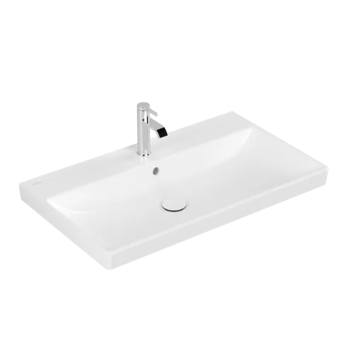 VILLEROY BOCH Umyvadlo Avento na skříňku, 800 x 470 x 165 mm, Stone White CeramicPlus, s přepadem #415680RW