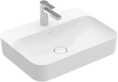 VILLEROY BOCH Umyvadlo na desku Finion, 600 x 445 x 115 mm, bílé Alpine CeramicPlus, bez přepadu #414261R1