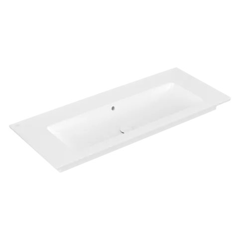 VILLEROY BOCH Skříňkové umyvadlo Venticello, 1200 x 500 x 175 mm, Stone White CeramicPlus, s přepadem #4104CJRW