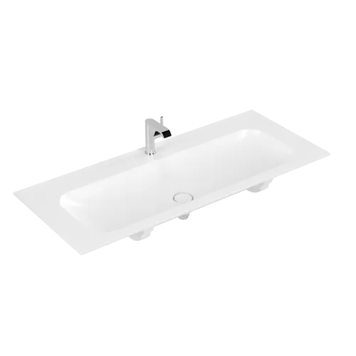 VILLEROY BOCH Umyvadlo na skříňku Finion, 1200 x 500 x 160 mm, Stone White CeramicPlus, bez přepadu, neleštěné #4164C2RW
