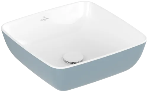 VILLEROY BOCH Umyvadlo na desku Artis, 410 x 410 x 130 mm, Frozen, bez přepadu #417841BCS6